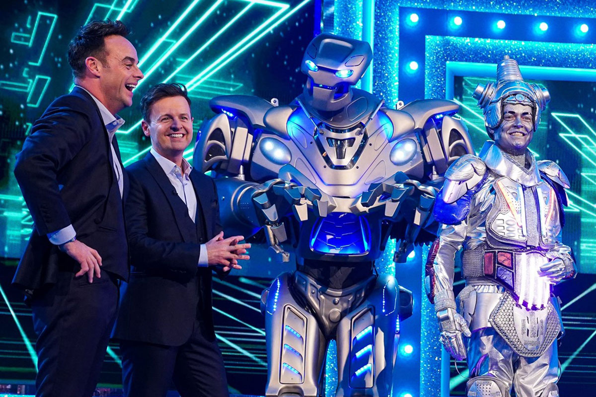 Titan the Robot performing on Ant & Dec's Saturday Night Takeaway with Stephen Mulhern