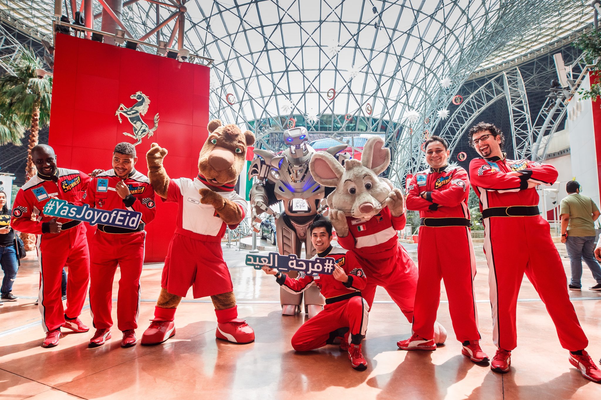 Titan the Robot in Ferrari World Abu Dhabi, UAE.