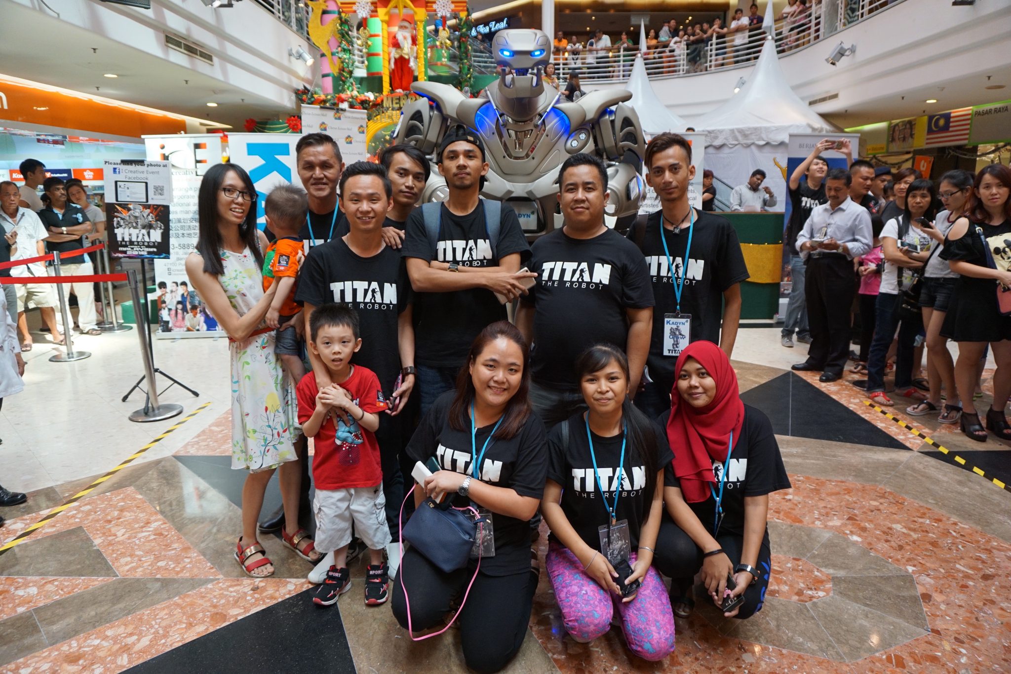 Titan the Robot in Kuala Lumpur while on tour in Malaysia.